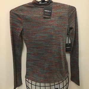 Multi colored stretch top